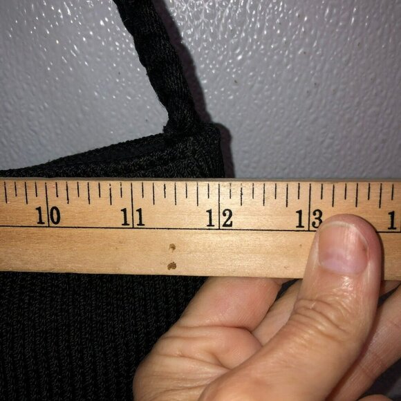 Lina Shoulder Bag Woven Zip Top Black Knit Handbag Purse Boho Hobo - Picture 3 of 12